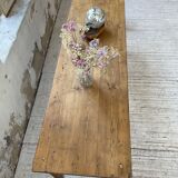 Farmhouse table pine multi-drawers