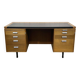 Bureau de direction anglais des années 1970 en acajou