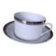 Large breakfast cup Design 1996 Ultra Platinum-silver