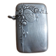 Antique match holder with striker in silver
