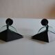 Pair of postmodernist wall sconces, 1980