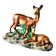 1950s ceramic animal figurines of deer