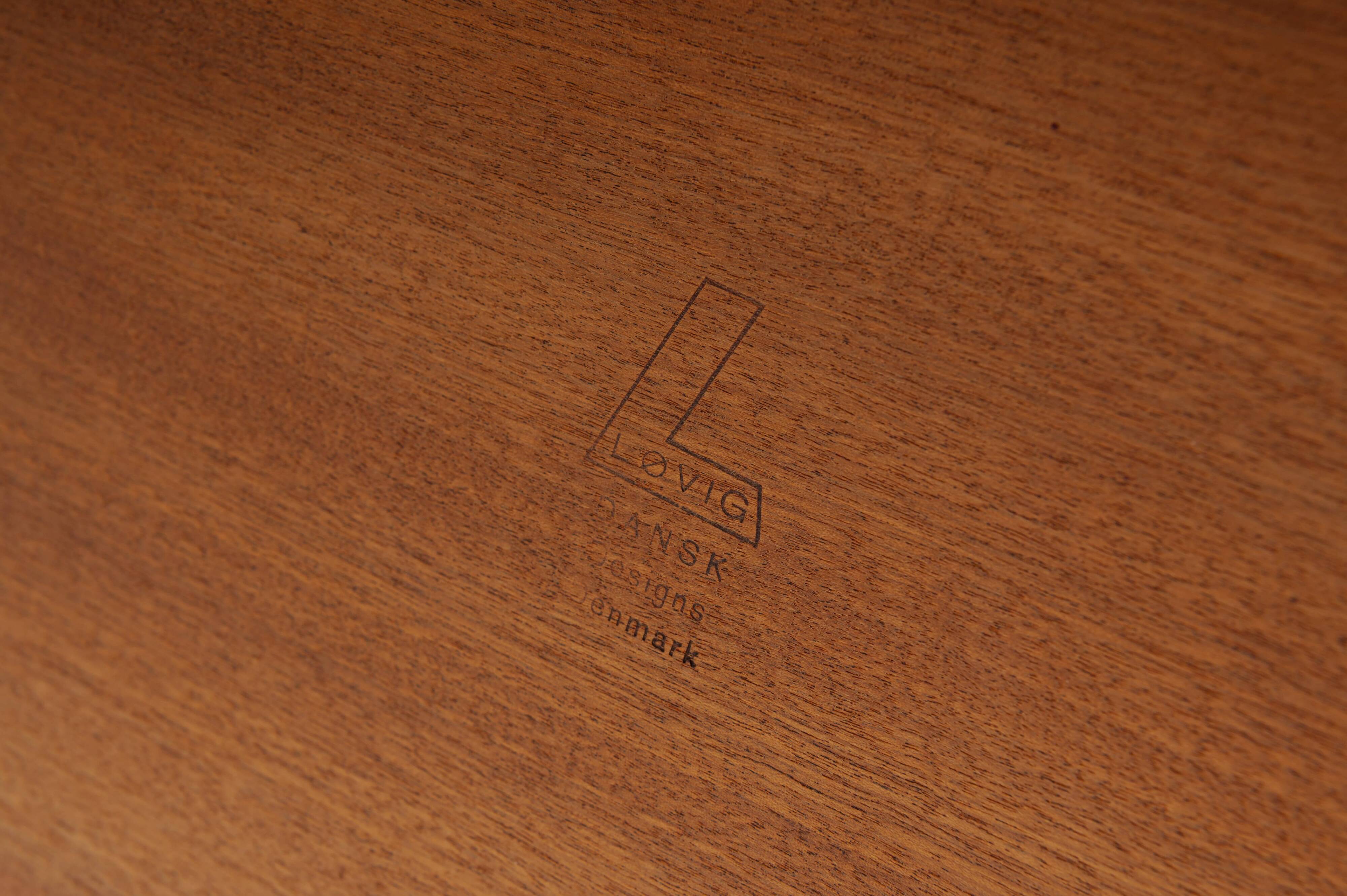 Freestanding Boomerang Writing Desk by Peter Løvig Nielsen for Løvig, 1960s