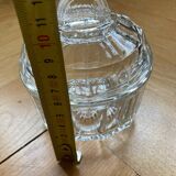Sucrier en verre moulé