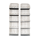 Library structure valchromat black metal shelf