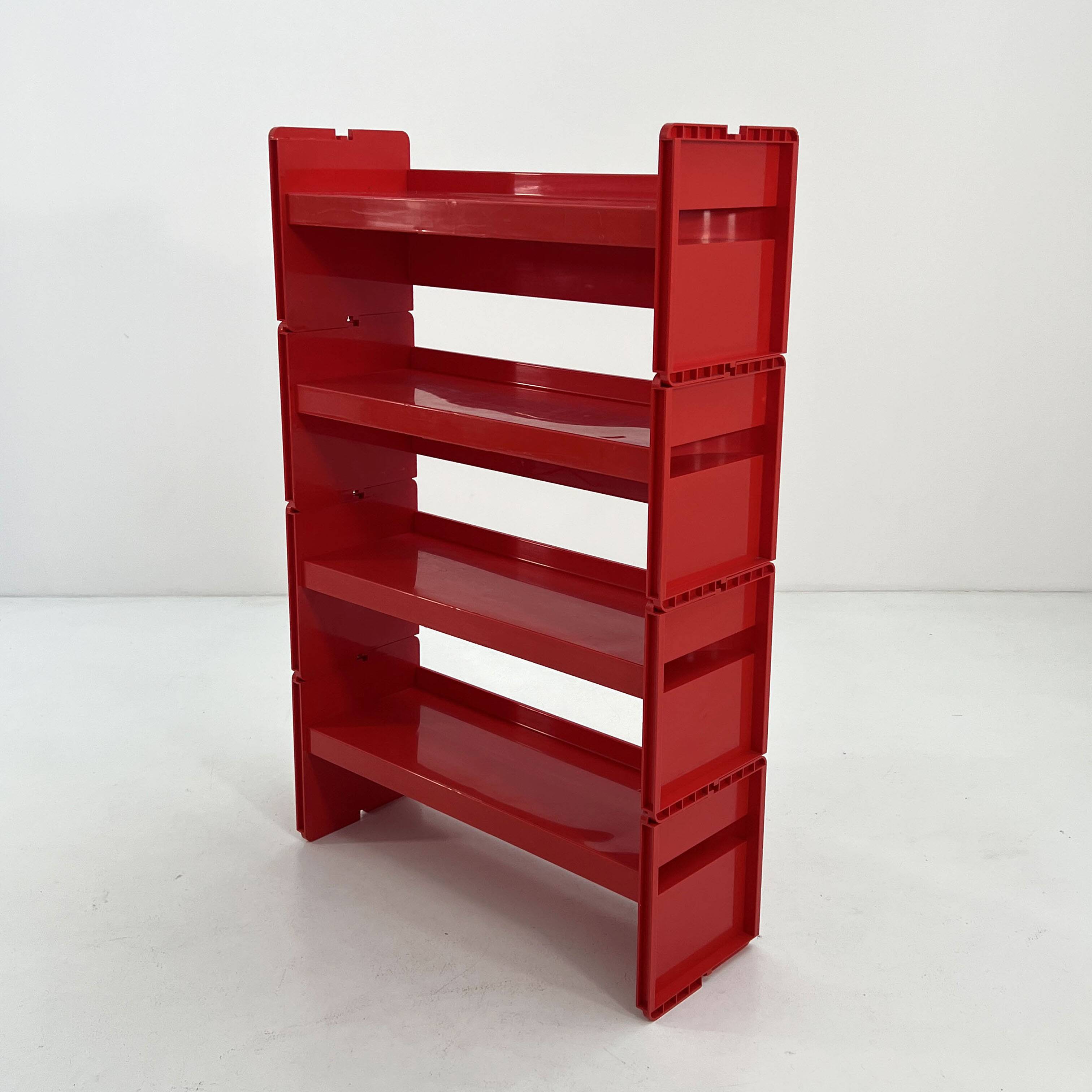 Modular shelf Jeep red by De Pas, D'Urbino & Lomazzi for BBB 1970