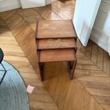 Set of 3 Scandinavian nesting tables from the 60s