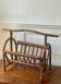 Rattan magazine rack