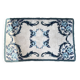 Bohemian pure wool blue rug 125x78cm