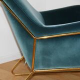 Pair of designer armchairs, Made