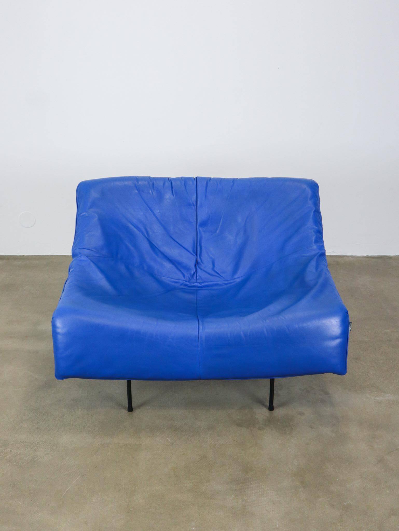 Fauteuil papillon en cuir noir