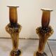 Pair of murano candle holders