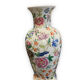 China porcelain vase painted floral decor