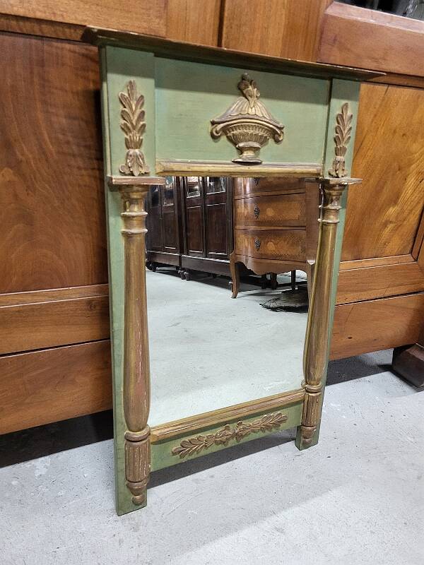Empire style mirror in wood and gilding