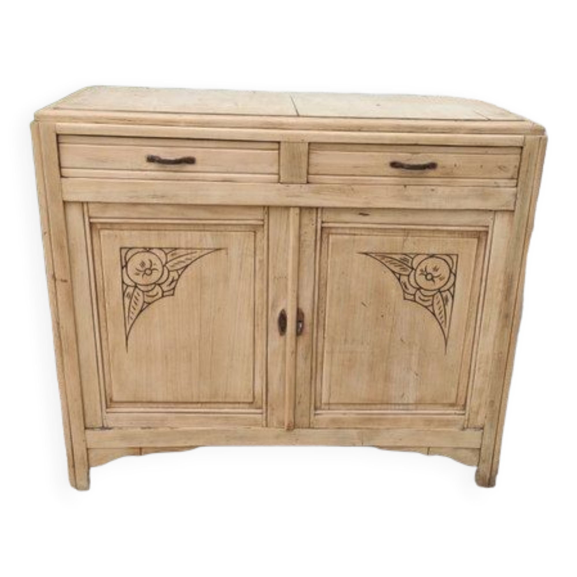 Art deco sideboard in natural wood