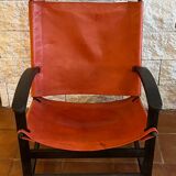 Vintage safari armchair