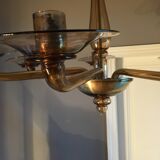Blown glass chandelier