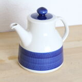 Koka ceramic teapot by Rörstrand Sweden, blue and white