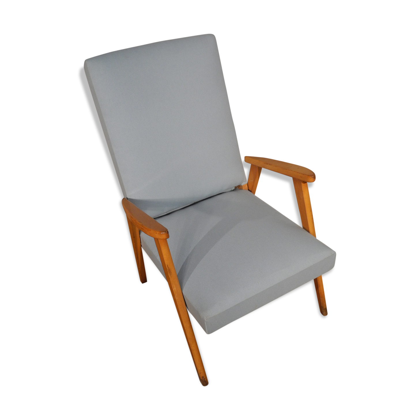 Blue Scandinavian armchair, 1950-1960