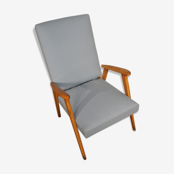 Blue Scandinavian armchair, 1950-1960