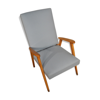 Blue Scandinavian armchair, 1950-1960