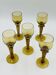 Lot de 5 verres à vin Roemer ambrés