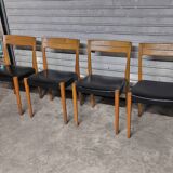 4 vintage Scandinavian teak chairs from the 1970s, Svegards Markaryd.
