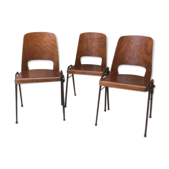 3 Vintage Baumann Washable Edition Chairs