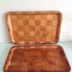 Pair of wooden tops Scandinavian style / vintage 60s-70s