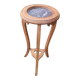 Antique Louis XV style stool in wood and marble.