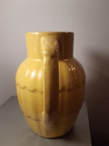 Pichet année 50 ceramique jaune
