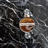Veca wall lamp, carved murano glass, italy, 1970