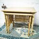 Rattan nesting tables