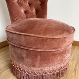 Velvet toad armchair