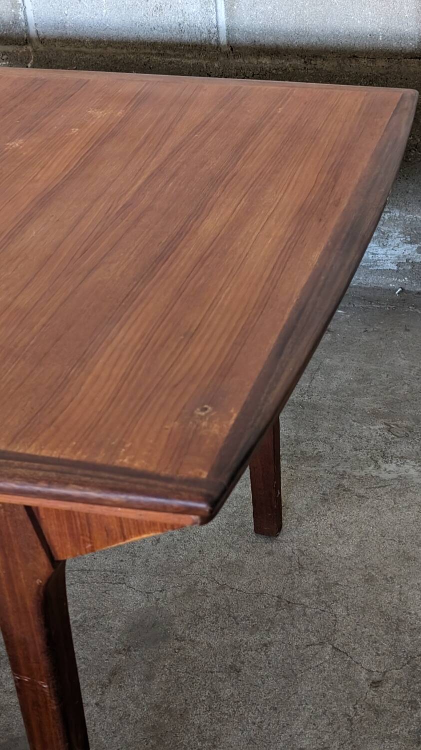 Table scandinave vintage avec rallonges