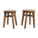 Mid-century brown leatherette stools