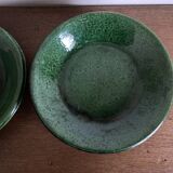 Set of 6 Aegitna glazed earthenware plates 1960