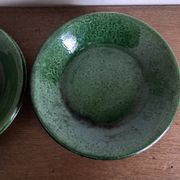 Set of 6 Aegitna glazed earthenware plates 1960