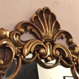 Large gilded wooden mirror 65x100cm