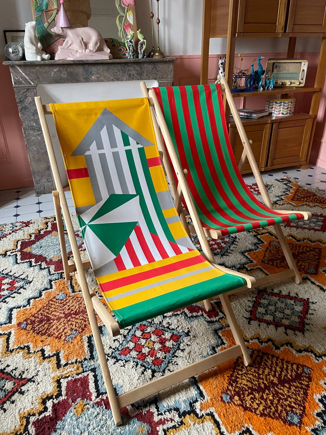 Duo of 60s lounge chairs