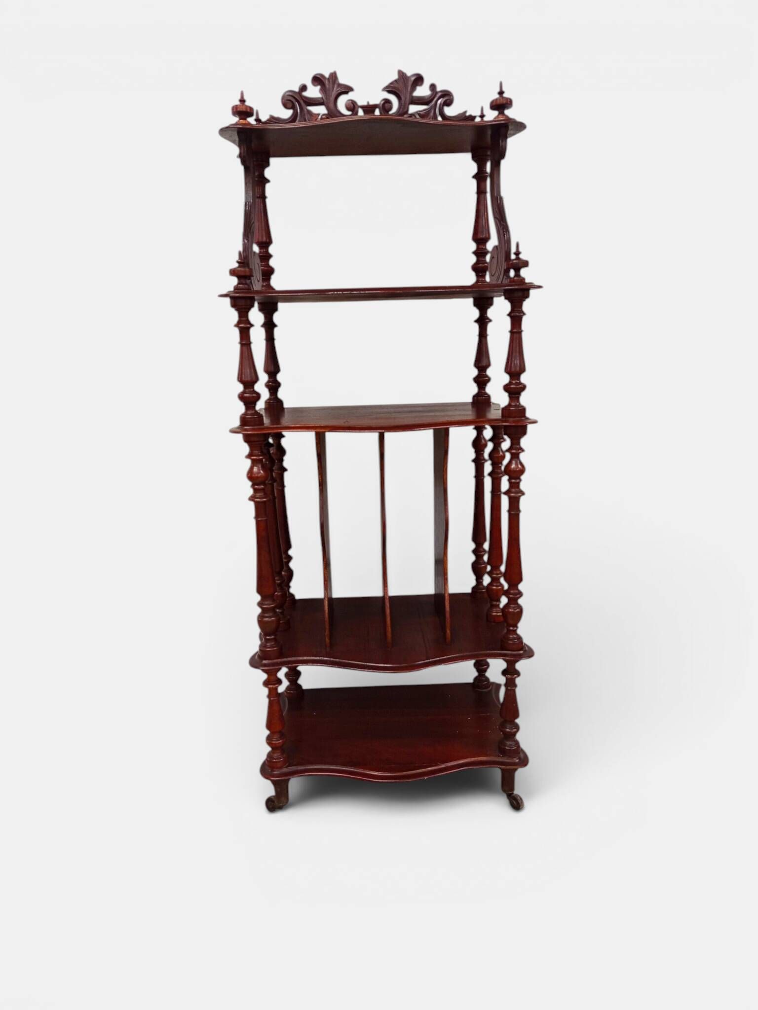 Partition and music cabinet Napoleon III in red wood – Late 19th century
