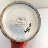 pitcher in earthenware Saint Jean de Bretagne blue and white