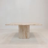 Italian travertine coffee table, 1980's