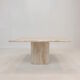 Italian travertine coffee table, 1980's