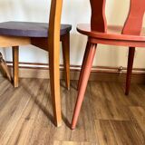 Set of 4 mismatched chairs