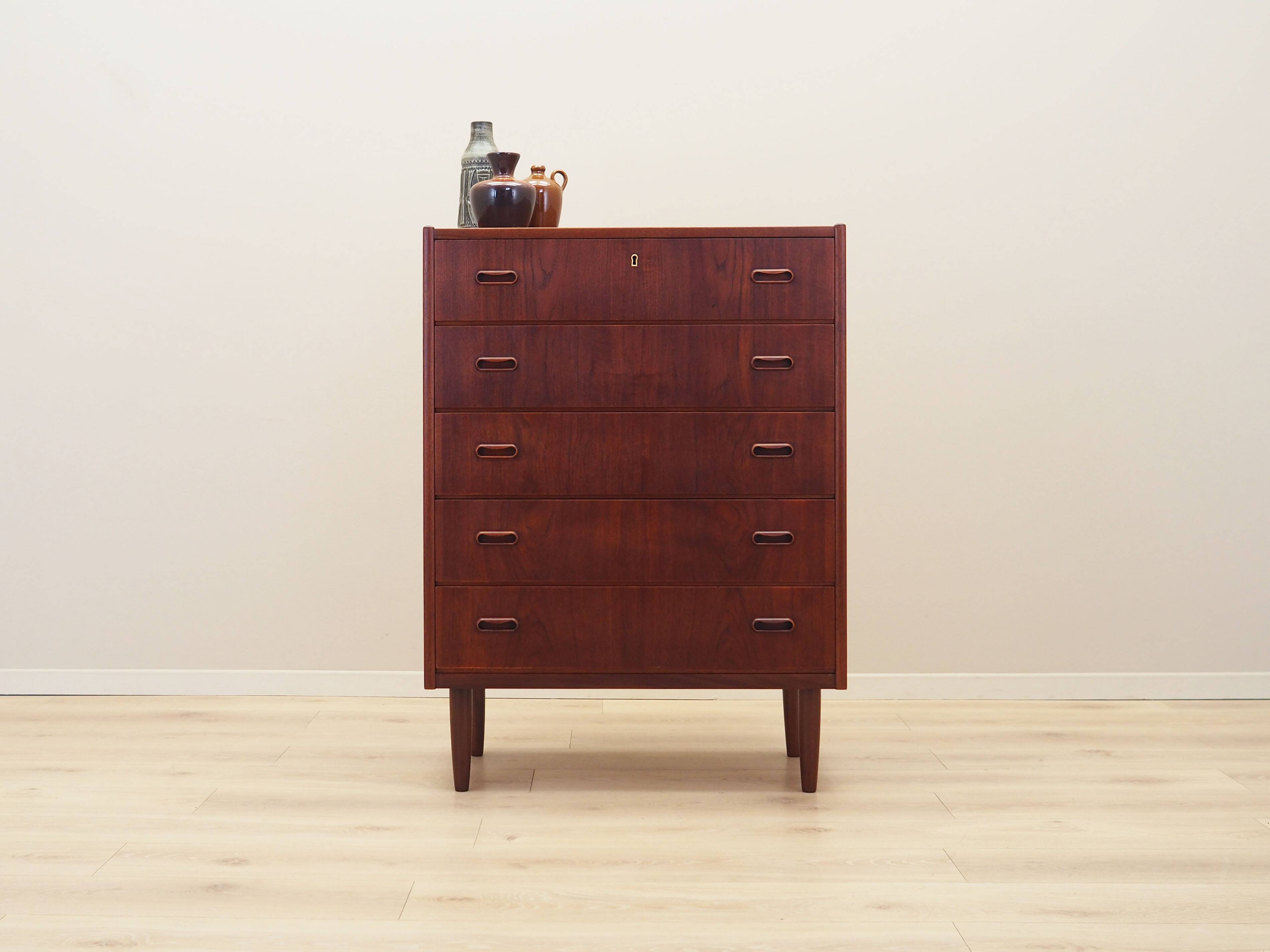 Teak chest of drawers, Danish design, 1970s, production: Denmark