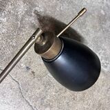 Brass arm wall lamp, 1950s