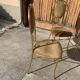 Chaises et table en laiton italien vintage par Paolo Salice, années 1970, Set de 5