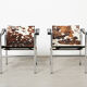 Le Corbusier Pair of LC1 Easy Chairs for Cassina 1990