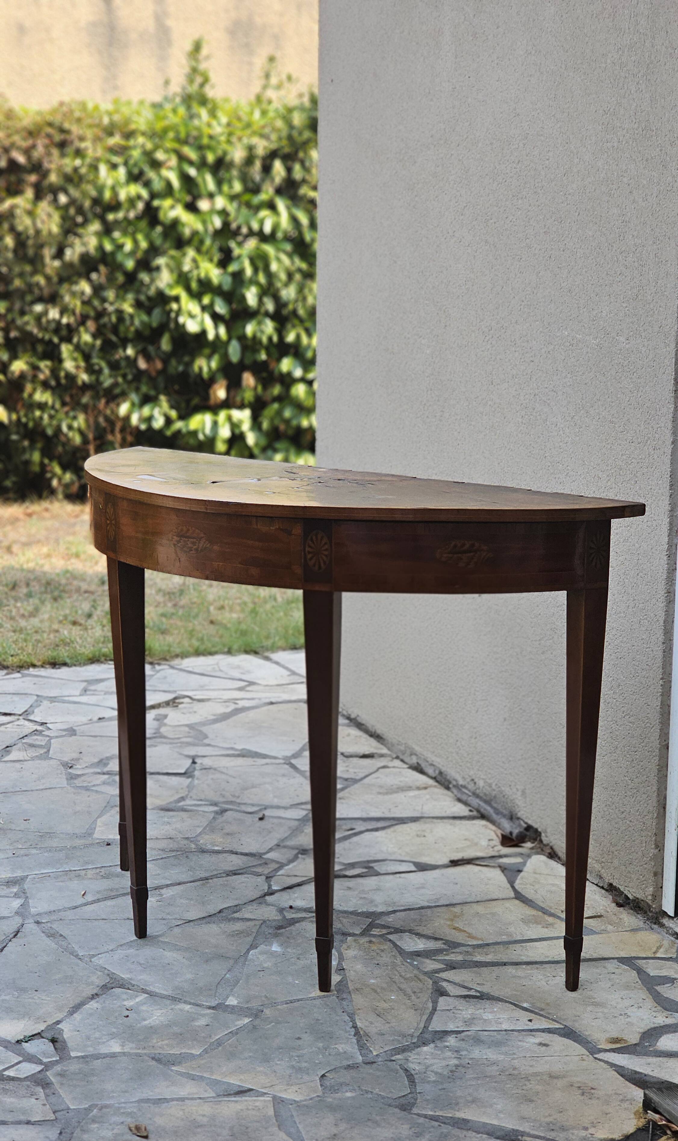 Table demi lune